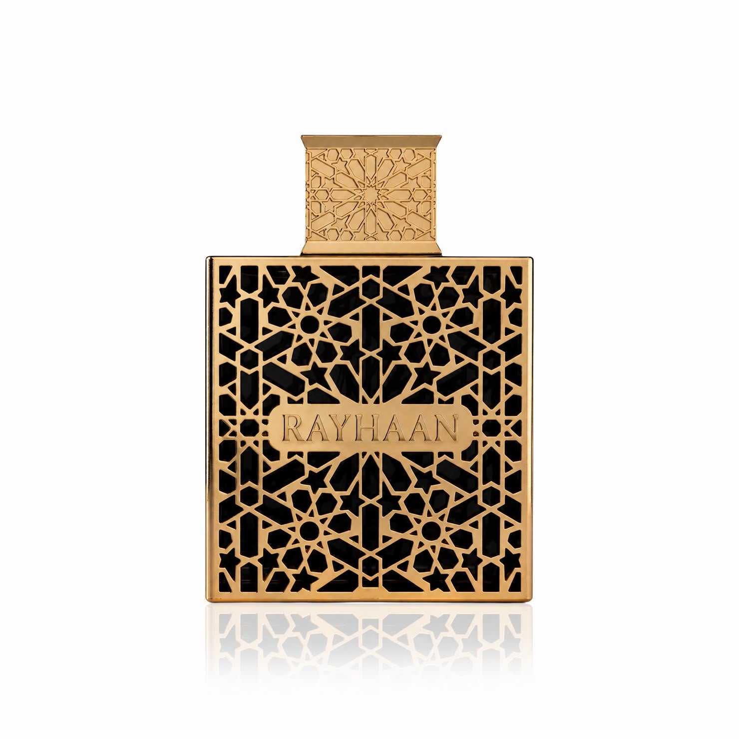 Frasco original de Rayhaan Elixir, perfume de referencia